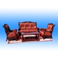 Cens.com Leather & Wood Sofa QINGZHOU SHUANGXI FURNITURE CO., LTD.