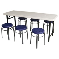 Cens.com Folding Conference Tables W/Round Stools TAIZEN INDUSTRIAL CORP.
