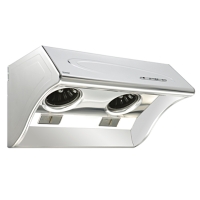 Wall-mount, slant-type Range Hood (W/Electric Degreasing-and-trapping Device)