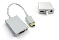 Cens.com HDMI to VGA+3.5MM Audio+Mirco USB converter-Aluminum case with cable PTEC INTERNATIONAL CO., LTD.