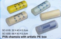 Cens.com PVC Chamois with Artistic PE Box SAN AMIGO INDUSTRIAL CO., LTD.