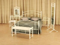 Cens.com ROOM SET: METAL BED, BEDSIDE TABLE, CHEVAL MIRROR, BENCH BRASSOM FURNITURE CO., LTD.