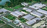 Bird`s-eye view of Dong Feng Nissan`s plant in Huadu.