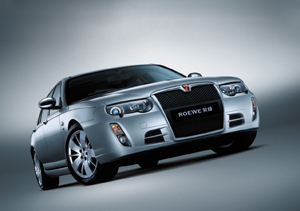 A high-level sedan model produced by SAIC (photo from the company`s website)