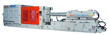 The injection molding machine produced by Shin Tien Chi.