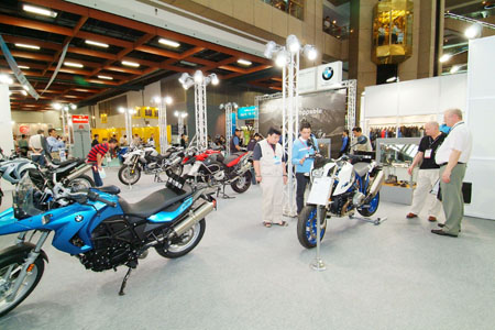 BMW`s local agent displays its full line of monster machines.