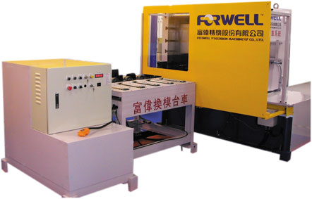 The die/mold cart system newly developed by Forwell.