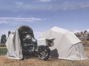 The Turbo Bike Home motorcycle tent