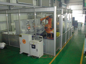 ST-726 automatic robot polishing & buffing equipment.