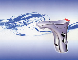 Chang Yi Shin`s eco-friendly automatic faucet.