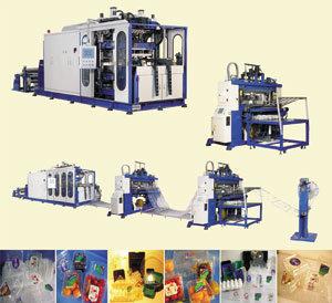 The digital-controlled continuous vacuum-forming machine developed by Lanee Win.