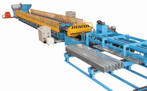 Fully automatic “Floor Deck” cold roll forming machine.