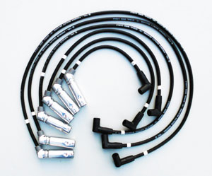 A quality high-voltage ignition wire set supplied by Belesen.