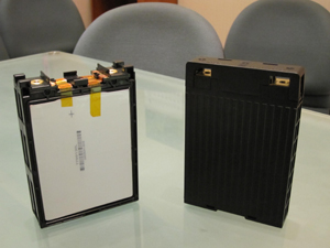 Amita’s 24V, 10Ah standardized battery pack contains seven cells.