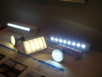 Many IT heavyweights in Taiwan invest in bright prospects of LED lighting.  Shown are various LED lights.