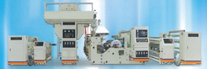 The extrusion coating laminating machine developed by Long New.