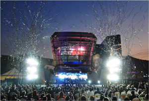 The Taiwan Pavilion’s huge LED globe was built by the Opto Tech Corp.