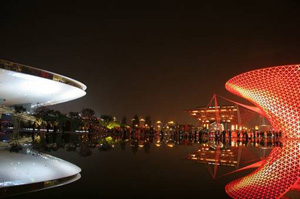 More than 1 billion LED chips light up about 80% of Shanghai Expo.