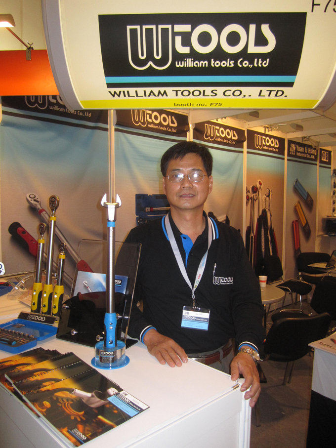 William Tools` president William Chiang says his company aims to become the world`s leading torque-wrench maker in 10 years.