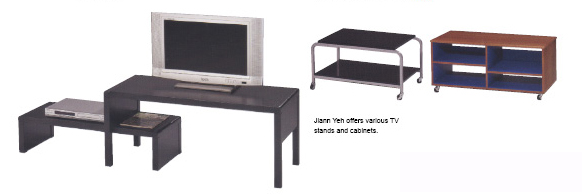 Jiann Yeh offers various TV stands and cabinets. 