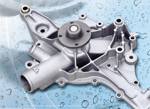 Cocome’s auto water pump is also available in aluminum.