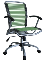 The ergonomic bungee cord chairs recently developed by Chia Chi Ya come in a variety of designs and colors.