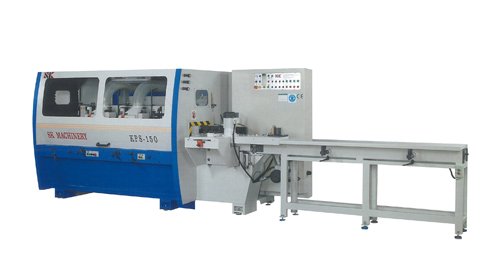 Shun Kuang’s KPS-150 four-sided planing machine cuts piece as short as 15 centimeters.
