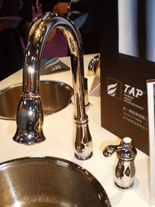 Affection series faucets are touch-operated and have a built-in miniature hydroelectric generation system.