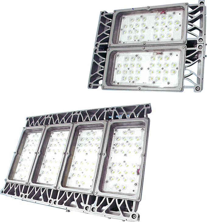 Forward Electronics’s modularized high bay lights are beam angle adjustable.