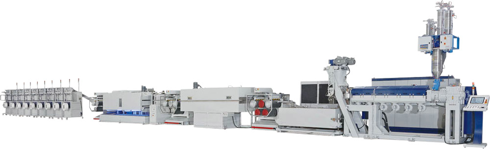 The JC-ST series PP & PET strapping band extrusion line is Jenn Chong's mainstay product among its product lineup.