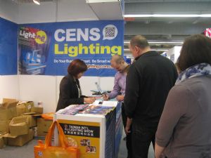 CENS booth draws many visitors at Light + Building International Trade Fair.