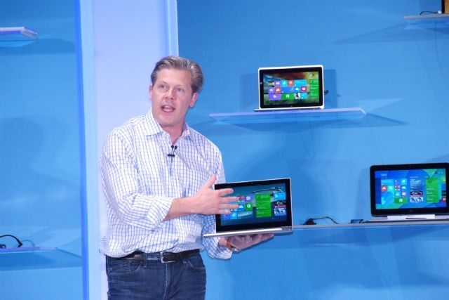 Microsoft's  Nick Parker announced free licensing of Windows OS for sub-9 inch smart computing devices.