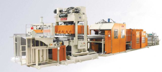 Poly Machinery’s laminating machine for flexible food packing materials.
