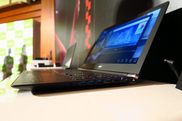 Acer's latest Aspire V Nitro series large-screen notebook PC. (photo from UDN)