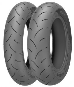 Tires made by Kenda, which is scheduled to soon start mass production of motorcycle and bicycle tires at its Indonesian factory in June or July 2015. (photo from Kenda)