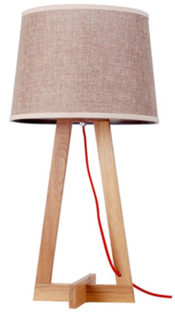 A sample wooden table lamp.