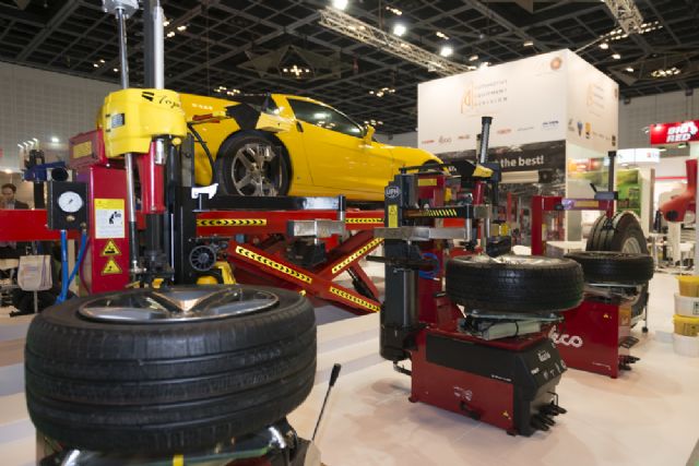 Auto maintenance and repair equipment emerged as one of the most popular exhibit categories at this year’s show. (photo courtesy of Messe Frankfurt Middle East)