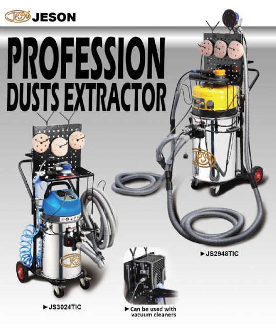 The firm's new JS3024TIC & JS2948TIC professional vacuum cleaner/dust extractors. 
