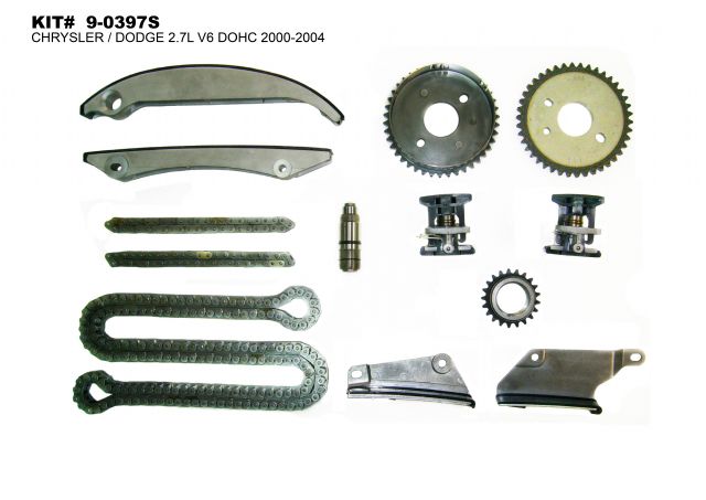 A timing kit set from Aiso Fjt for Chrysler/Dodge DOHC 2.7L V6 (2000-2004).