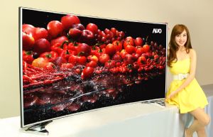 A high-end, large-sized TV panel made by a Taiwanese TFT-LCD maker. (photo from AUO)
