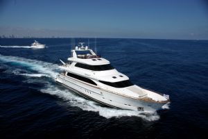 Global market demand for luxury yachts (with length exceeding  80 feet) has gradually risen over the last few years (photo courtesy of Horizon Yachts).