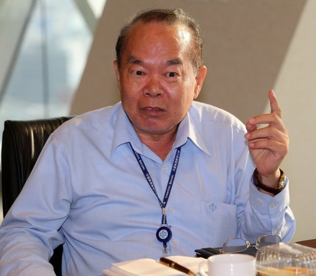 CSC’s chairman Sung confirms his company’s investment valued at NT$4 billion in developing solar power business (photo courtesy of UDN.com).