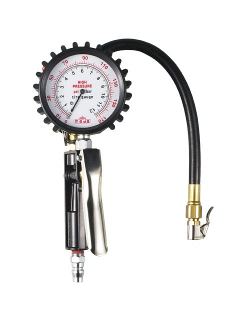 Mada launches a multifunctional tire-pressure gauge that has patented in Taiwan, Japan and China (photo courtesy of Mada).