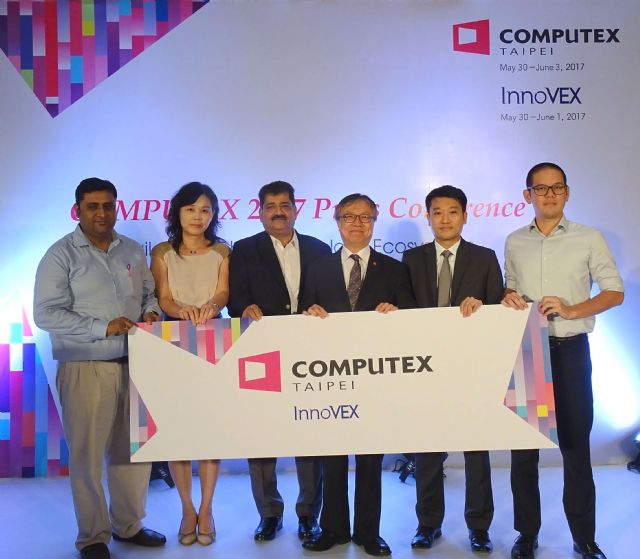 TAITRA held the first overseas pre-show press conference for COMPUTEX 2017 in India (photo courtesy of TAITRA).