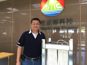 膜旺能源科技董事长林芳庆博士。 张杰/摄影
