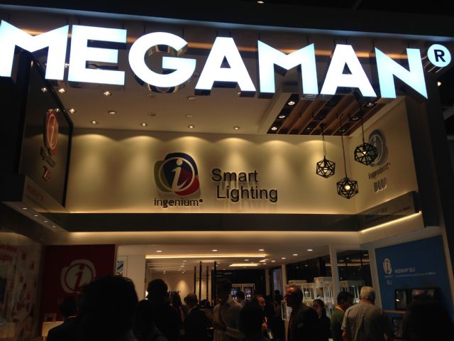 In MEGAMAN’s booth, various smart lighting solutions were demonstrated to capture visitors’ attention.