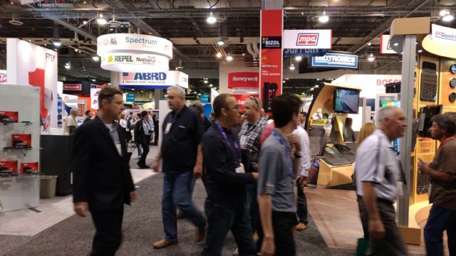 A large number of visitors and buyers crammed into the Sands Expo during AAPEX 2016.