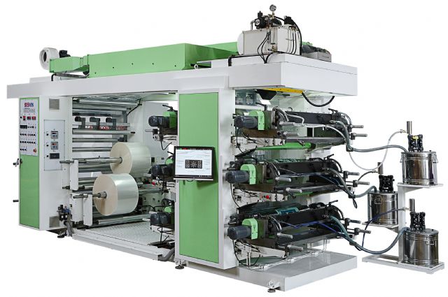Lee Yeun`s HSP-610 flexographic printing machine.