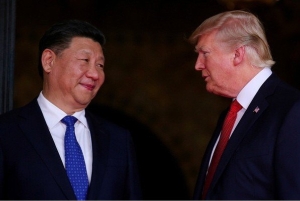 图为中国领导人习近平与美国总统川普。路透社
