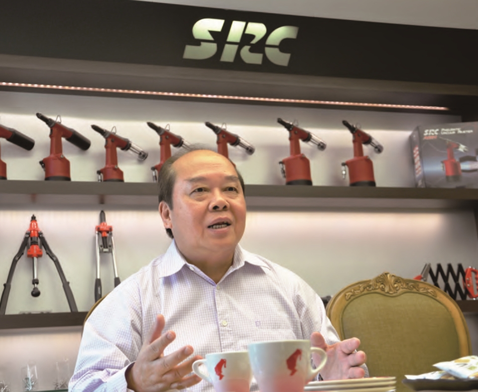 Special Rivets Corp’s president Chang Yi-tsai, the chairman of the Taiwan Fasteners Trade Association is shown in this photo. (photo courtesy of Special Rivets Corp.)
